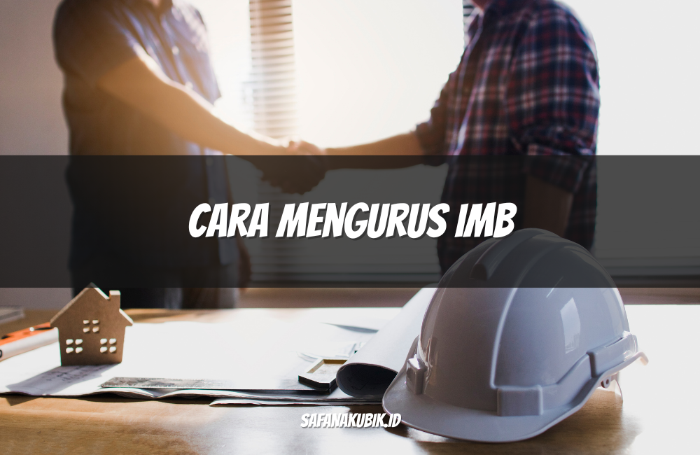 Cara Mengurus IMB